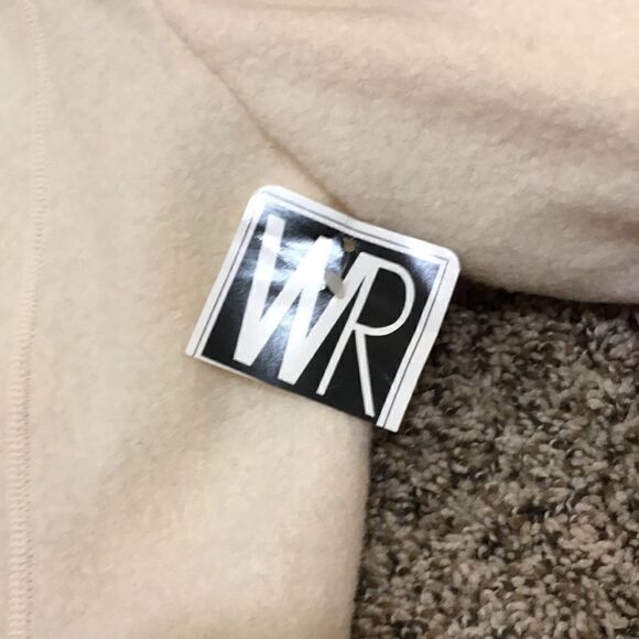 Vintage Wayne Rogers szS cream colored wool blazer jacket with shoulder pads EVC - Picture 9 of 13